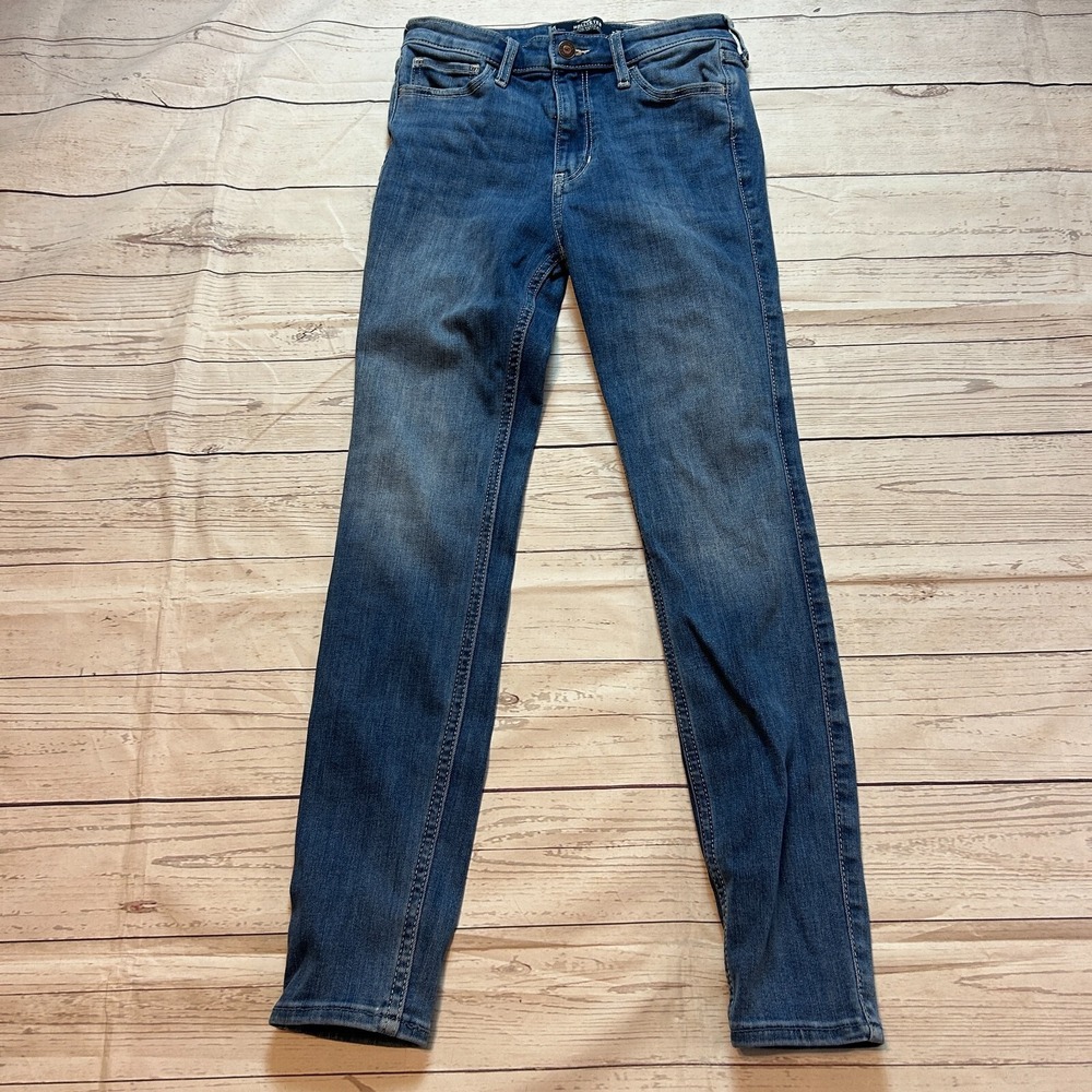 Hollister High Rise Super Skinny‎ Jeans Medium Wash Women's 25x27